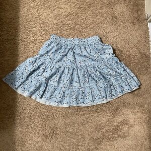 M Floral Blue Skirt